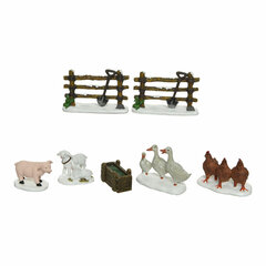 Statulėlės gyvūnai Ūkis (3 x 7 x 5,5 cm) kaina ir informacija | Kalėdinės dekoracijos | pigu.lt