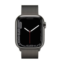 Apple Watch Series 7 41mm Graphite Stainless Steel (Atnaujinta, būklė kaip nauja) kaina ir informacija | Išmanieji laikrodžiai (smartwatch) | pigu.lt