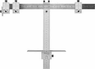 Skylių žymėjimo šablonas 250 mm YT-44130 YATO kaina ir informacija | Mechaniniai įrankiai | pigu.lt