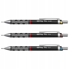 Automatiniai pieštukai Rotring Tikky RD BLK CC, 3 vnt kaina ir informacija | Rašymo priemonės | pigu.lt