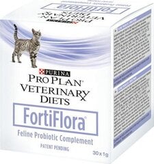Пробиотическая пищевая добавка для кошек Purina Proplan FortiFlora, 30х1 гр. цена и информация | Витамины, добавки, средства от паразитов для собак | pigu.lt