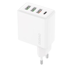 Dudao A5H, f3x USB / 1x USB Type C 20 W, PD, QC 3.0 белый цена и информация | Зарядные устройства для телефонов | pigu.lt