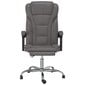 Biuro kėdė vidaXL, pilka kaina ir informacija | Biuro kėdės | pigu.lt
