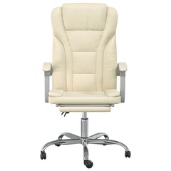 Biuro kėdė vidaXL, smėlio spalvos цена и информация | Офисные кресла | pigu.lt