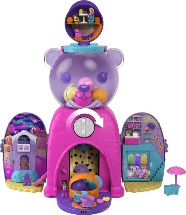 Žaislų rinkinys su lėlėmis Polly Pocket Gumball Bear kaina ir informacija | Žaislai mergaitėms | pigu.lt