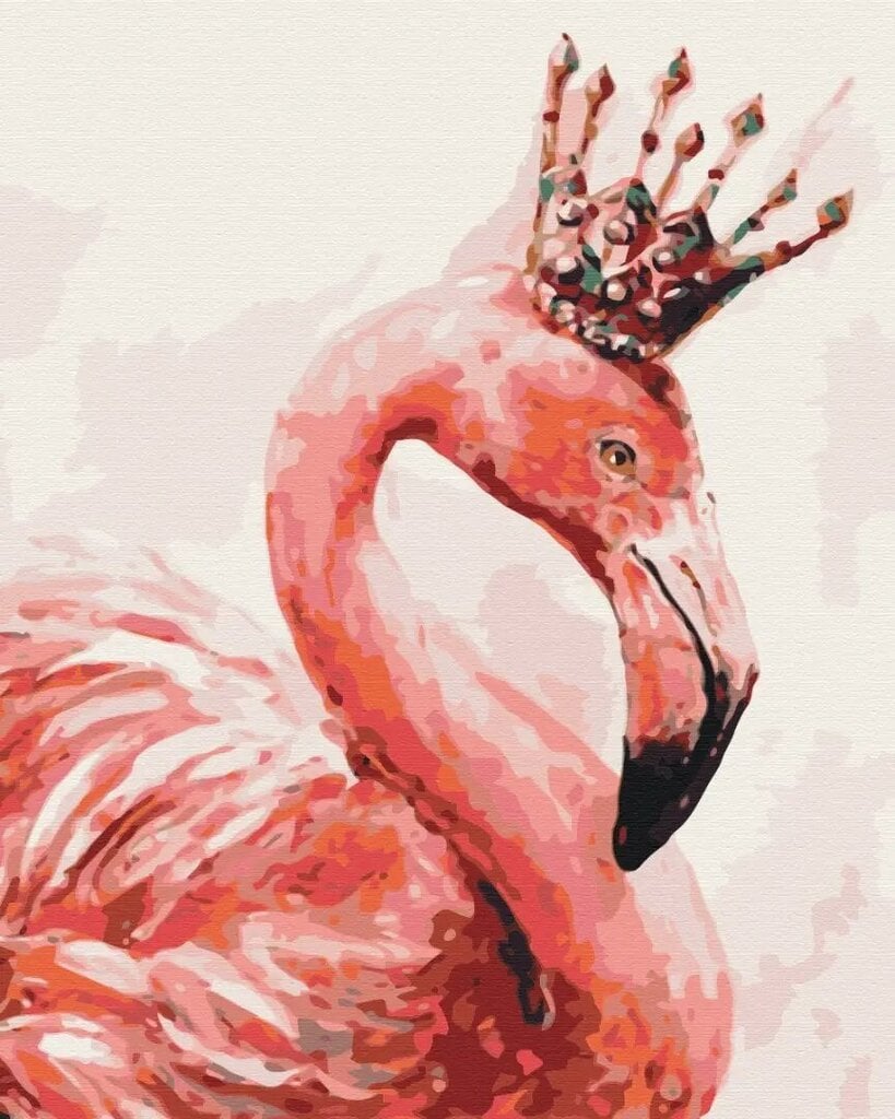 Tapyba pagal skaičius Symag Flamingas su karūna kaina ir informacija | Tapyba pagal skaičius | pigu.lt