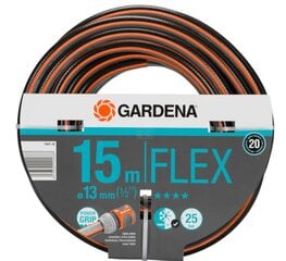 Шланг садовый Gardena Comfort FLEX 1/2" 15м, цена и информация | Оборудование для полива | pigu.lt