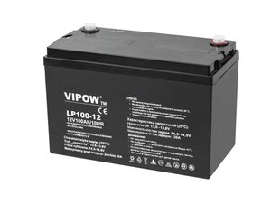 Свинцовый аккумулятор VIPOW 12В 100Ач цена и информация | Akumuliatoriai | pigu.lt