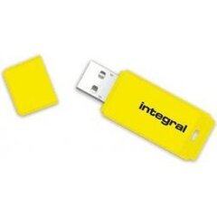 USB-накопитель Integral NEON 32 Гб USB 2.0, желтый цена и информация | USB накопители | pigu.lt