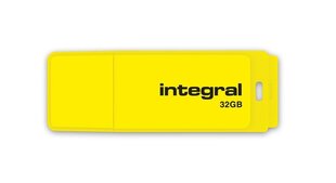 USB-накопитель Integral NEON 32 Гб USB 2.0, желтый цена и информация | USB накопители | pigu.lt