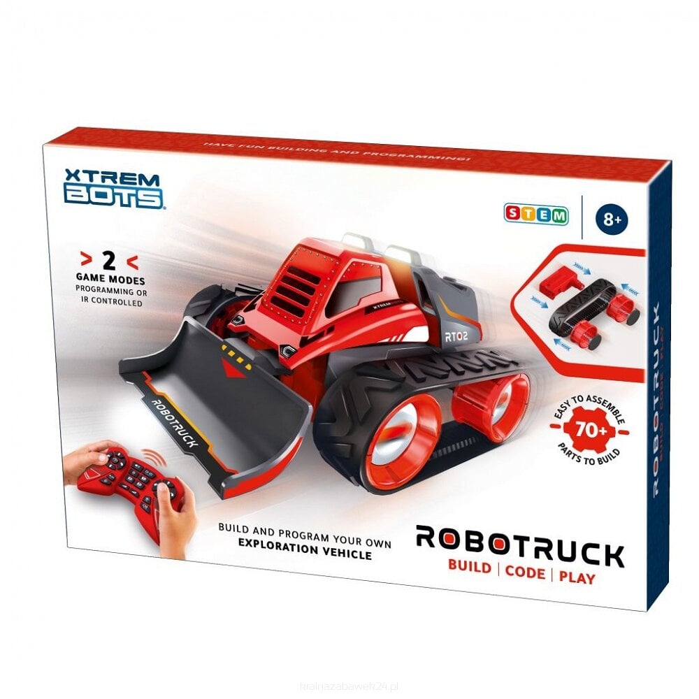 Nuotoliniu būdu valdomas sunkvežimis TM Toys, raudonas kaina ir informacija | Žaislai berniukams | pigu.lt