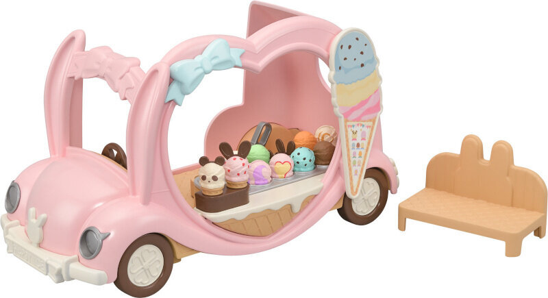 Ledų automobilis su priedais Epoch, rožinis kaina ir informacija | Žaislai mergaitėms | pigu.lt