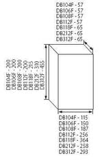 Ideal 1x8" įleistinis skirstomasis skydas DB108F kaina ir informacija | Elektros jungikliai, rozetės | pigu.lt