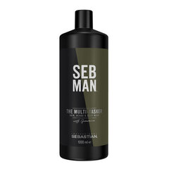 Prausiklis vyrams Sebastian Seb Man The Multi-Tasker Wash, 1000 ml kaina ir informacija | Šampūnai | pigu.lt