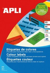 Этикетки Apli A4 цена и информация | Kanceliarinės prekės | pigu.lt