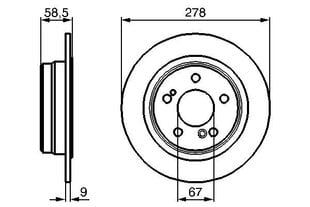 Stabdžių Diskas Mercedes-Benz SL Convertible 300SL 320 500 Benz W201 E 2.5-16 A 0004205021 0004205023 0004205025 kaina ir informacija | Auto reikmenys | pigu.lt