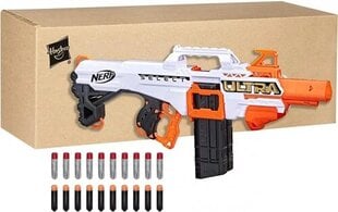 NERF Ultra Select visiškai motorizuotas smiginis, atstumas arba tikslūs šūviai su žurnalais ir smiginiu, suderinamas tik su NERF Ultra Darts kaina ir informacija | Žaislai berniukams | pigu.lt