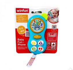 Телефон погремушка WinFun цена и информация | Игрушки для малышей | pigu.lt