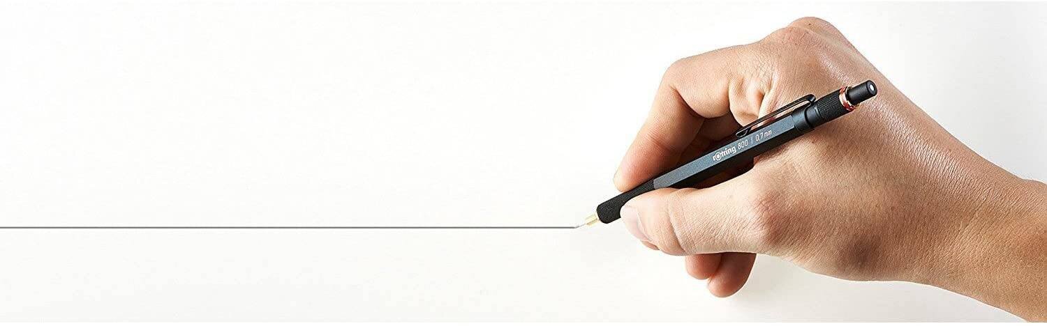 Automatinis pieštukas Rotring 800 0.7, juodas kaina ir informacija | Rašymo priemonės | pigu.lt