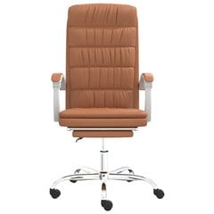 Biuro kėdė vidaXL, ruda цена и информация | Офисные кресла | pigu.lt