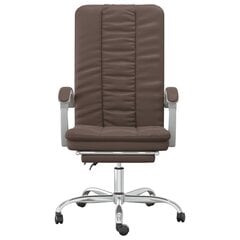 Biuro kėdė vidaXL, ruda цена и информация | Офисные кресла | pigu.lt