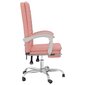Biuro kėdė vidaXL, rožinė kaina ir informacija | Biuro kėdės | pigu.lt