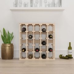 Vyno butelių stovas, 58,5x33x60,5cm, rudas kaina ir informacija | Virtuvinės spintelės | pigu.lt