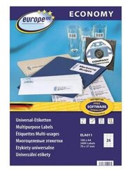 Lipnios etiketės Avery Europe A4, 70x37mm. kaina ir informacija | Kanceliarinės prekės | pigu.lt