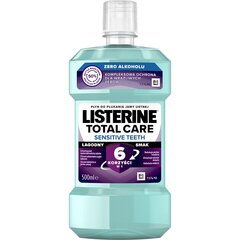 Listerine Total Care Sensitive Универсальное Средство для Ухода за Чувствительной Полостью Рта, 500 мл цена и информация | Зубные щетки, пасты | pigu.lt