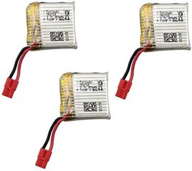 3 шт. 3.7V 380mAh Li-Po сменный аккумулятор для Syma X21 X21W Quadricopter RC Drone цена и информация | Смарттехника и аксессуары | pigu.lt