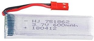 1 шт. перезаряжаемая батарея Lipo (3.7V 600mAh) для RC Quadricopter дронов UDI U817 U817C U817A U818A WLtoys V959 V969 V979 V989 V999 V929 V949 V212 V222 RC цена и информация | Смарттехника и аксессуары | pigu.lt