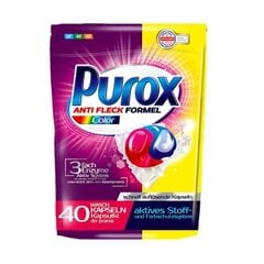 Капсулы для стирки Purox Color, 40 шт. цена и информация | Средства для стирки | pigu.lt