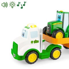 Žaislinio John Deere vilkiko ir traktoriaus rinkinys Tomy, 47207 kaina ir informacija | Žaislai berniukams | pigu.lt