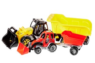 Игрушечный трактор Max Tractor с зарядным устройством и прицепом цена и информация | Игрушки для мальчиков | pigu.lt