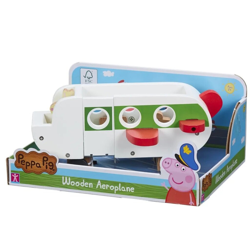Medinis lėktuvėlis Peppa Pig (Kiaulytė Pepa) цена и информация | Žaislai berniukams | pigu.lt