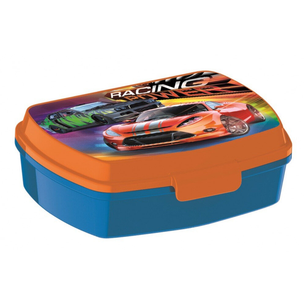 Javoli sumuštinių dėžutė Racing Power, 16x12x5 cm kaina ir informacija | Maisto saugojimo  indai | pigu.lt
