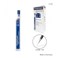 Pieštukų šerdys 0,7 mm Staedtler grafitas HB, 12 vnt. kaina ir informacija | Rašymo priemonės | pigu.lt