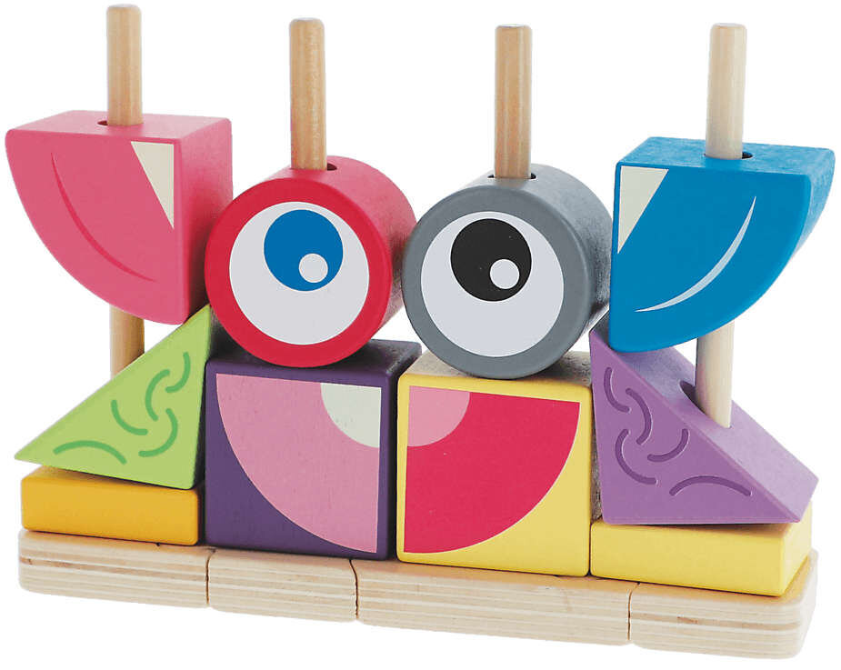 Medinė dėlione Trefl Creatures Colors, 14 d. kaina ir informacija | Žaislai kūdikiams | pigu.lt