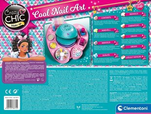 Nagų priežiūros rinkinys Clementoni Set Crazy Chic Cool nails kaina ir informacija | Kosmetika vaikams ir mamoms | pigu.lt