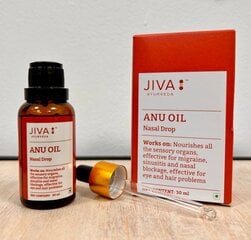 Aliejus nosiai Anu Oil, Jiva Ayurveda, 30ml kaina ir informacija | Veido aliejai, serumai | pigu.lt