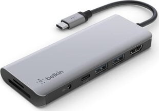 USB šakotuvas Belkin INC009BTSGY HDMI, USB-C цена и информация | Адаптеры, USB-разветвители | pigu.lt