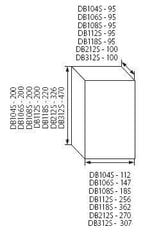 Ideal 1x6 paviršinio montavimo skirstomasis skydas DB106S kaina ir informacija | Elektros jungikliai, rozetės | pigu.lt