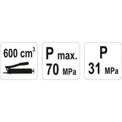 Rankinis tepimo pistoletas, 600 cm3 kaina ir informacija | Mechaniniai įrankiai | pigu.lt