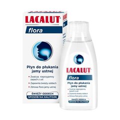 Burnos skalavimo skystis Lacalut Flora, 300ml kaina ir informacija | Dantų šepetėliai, pastos | pigu.lt