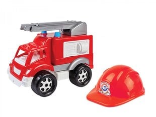 Žaislinis gaisrinės automobilis su šalmu kaina ir informacija | Lavinamieji žaislai | pigu.lt