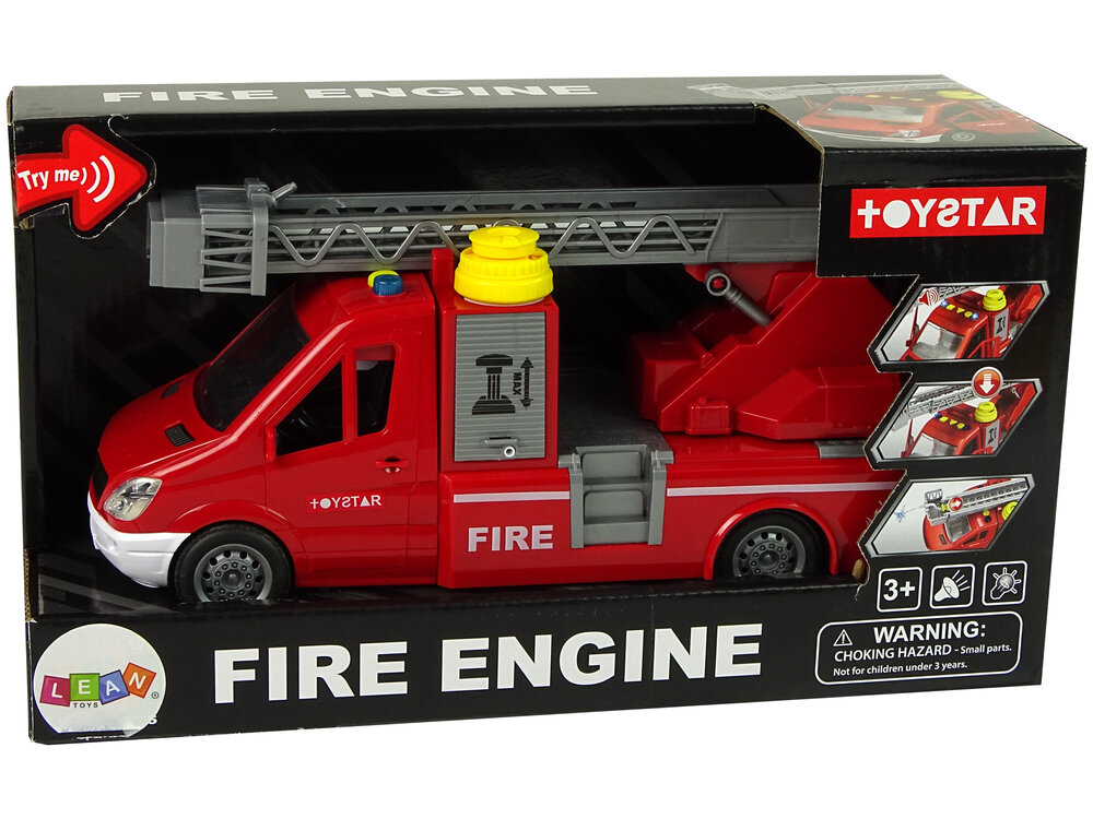 Žaislinis gaisrinės automobilis su vandens žarna цена и информация | Lavinamieji žaislai | pigu.lt