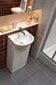 Apatinė vonios spintelė su praustuvu Kolo Solo 40 cm, balta цена и информация | Vonios spintelės | pigu.lt