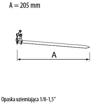 Įžeminimo gnybtas 205 - R.8181 цена и информация | Tvirtinimo detalės | pigu.lt