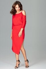 Женское платье Lenitif, красное цена и информация | Платья | pigu.lt