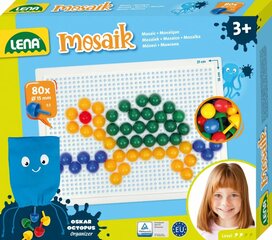 Цветная мозаика, 80 элементов цена и информация | Развивающие игрушки | pigu.lt